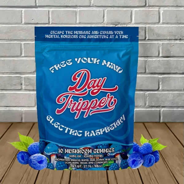 DayTripper Legal Psychedelics Mushroom Gummies 10ct Electric Raspberry