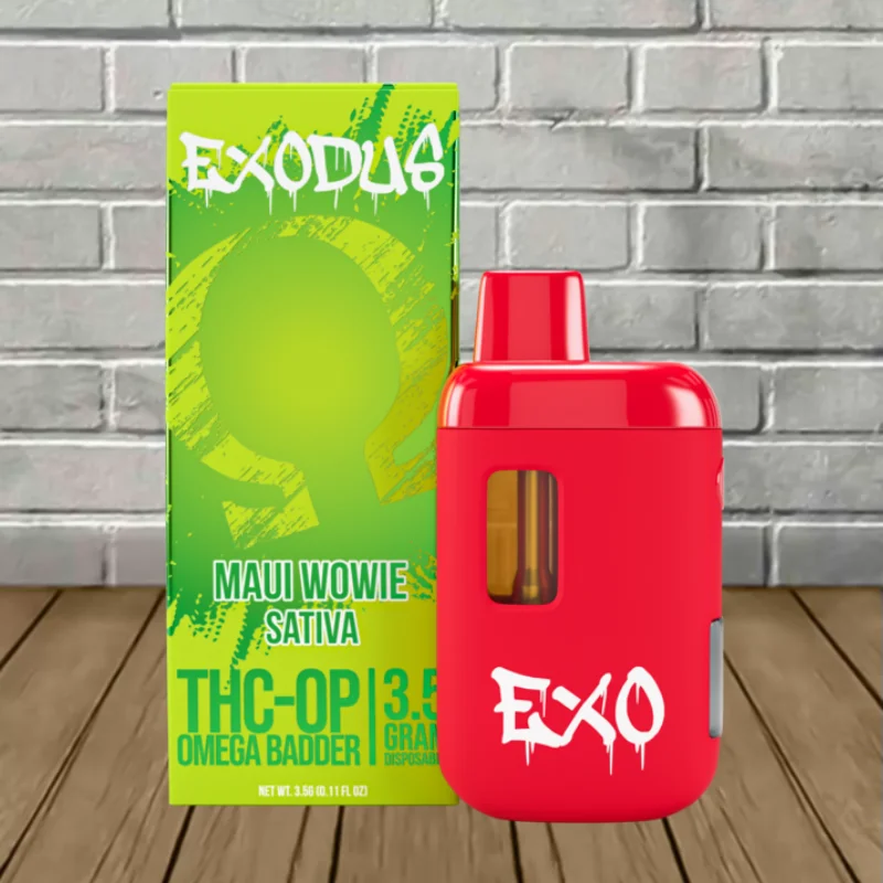 Exodus Omega Badder 3.5g Vape - Maui Wowie -- Sativa -- DISPOSABLE Exodus Omega Badder 3.5g Vape - Maui Wowie -- Sativa -- DISPOSABLE