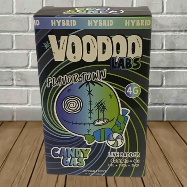 Voodoo Labs Flavor Town Live Badder HTE | THCa | THCp Disposable 4g Candy Gas (Hybrid)