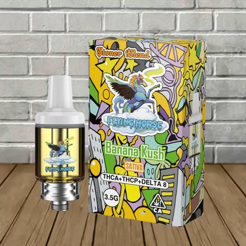 Flying Horse Stoner Blend 3.5g Cartridge - Banana Kush -- Sativa -- CARTRIDGE Flying Horse Stoner Blend 3.5g Cartridge - Banana Kush -- Sativa -- CARTRIDGE