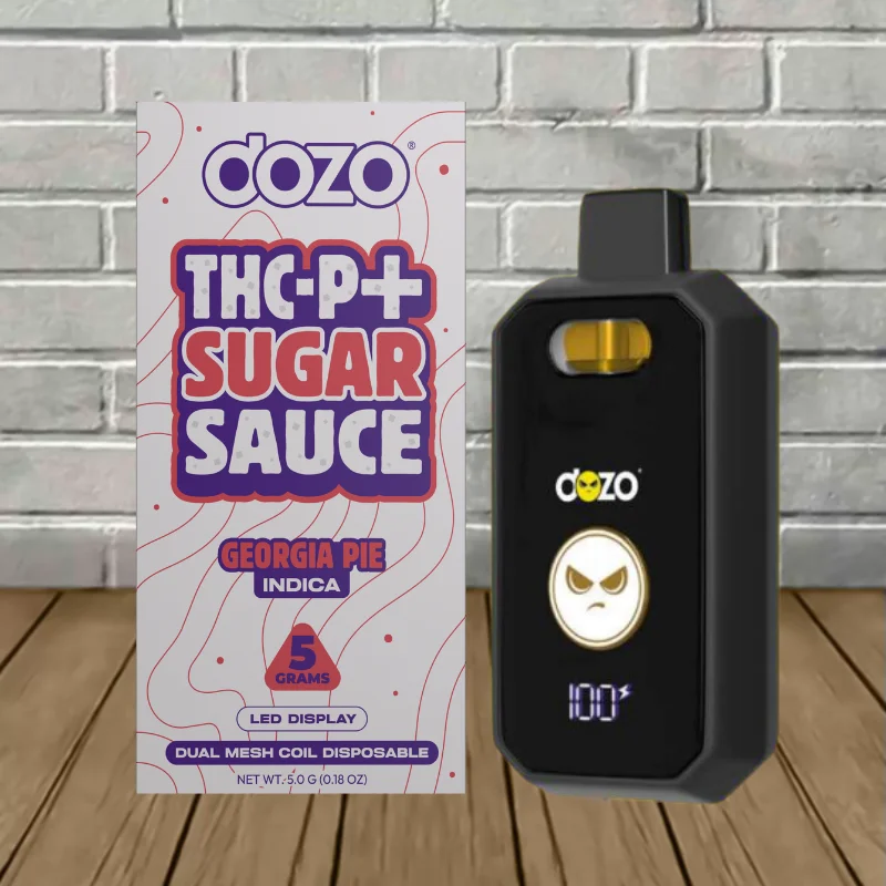 Dozo THCp+ Sugar Sauce 5g Disposable Vape - Georgia Pie -- Indica -- DISPOSABLE