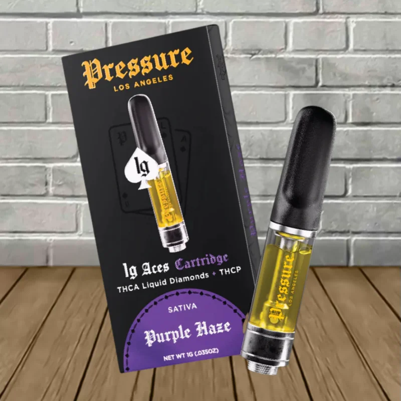Pressure LA Aces THCa Liquid Diamonds + THCP Cartridge 1g - Purple Haze - Sativa --CARTRIDGE