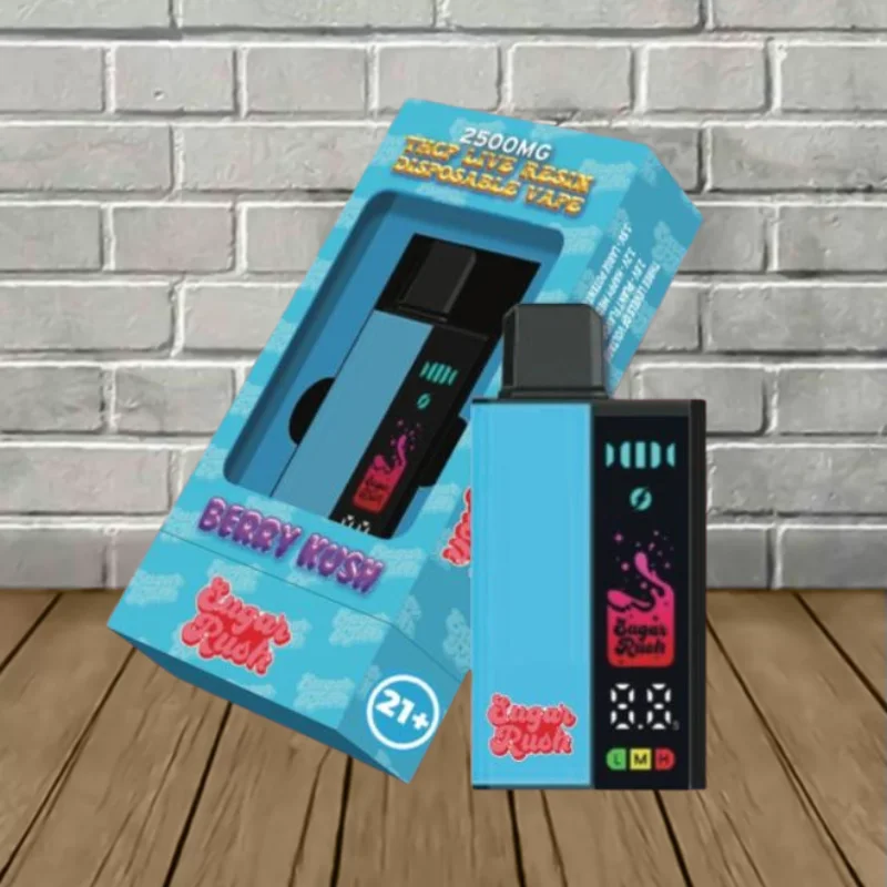 Sugar Rush THCp Live Resin Disposable 2.5g Berry Kush -- Indica -- DISPOSABLE