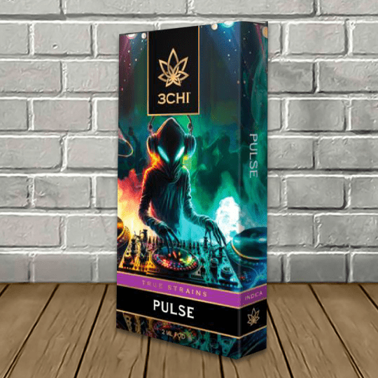 3Chi True Strains Cannabis 2ml Pod–Pulse (Indica)