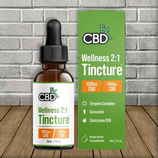 CBDfx Wellness Blend CBD + CBG Drops - Image 1