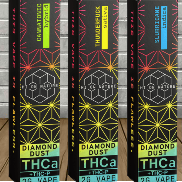 Hi On Nature Diamond Dust THCa + THCP Disposable 2g  -- DISCONTINUED - Image 1