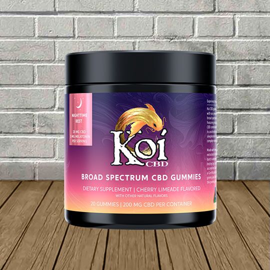 koi_cbd_broadspec_nightime_gummies_Great_Cbd_Shop.jpg Koi CBD Gummies | Nighttime Rest Cherry Limeade - Image 1