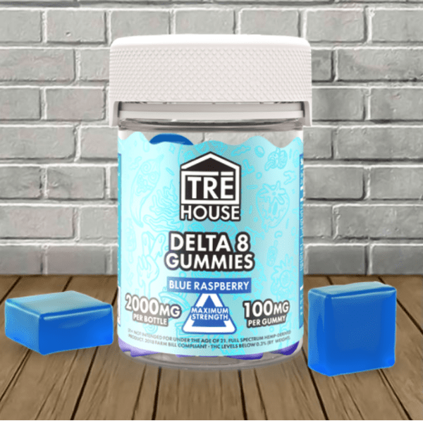Tre House High-Potency Delta 8 THC Gummies 2000mg