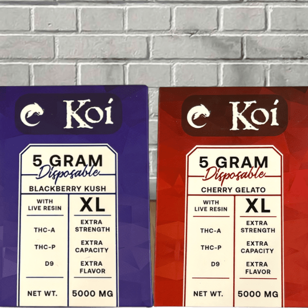 Koi Live Resin THCa + THCP + D9 Disposable 5g Koi Live Resin THCa + THCP + D9 Disposable 5g