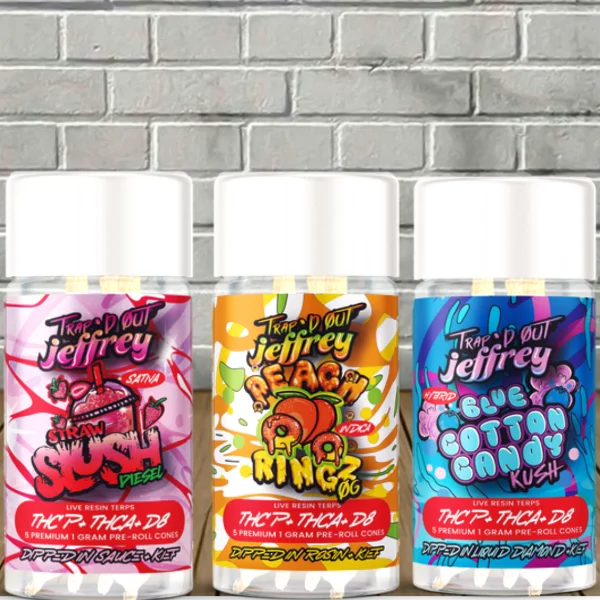 Hixotic Trap'd Out Jeffrey Pre Roll Jars 5ct