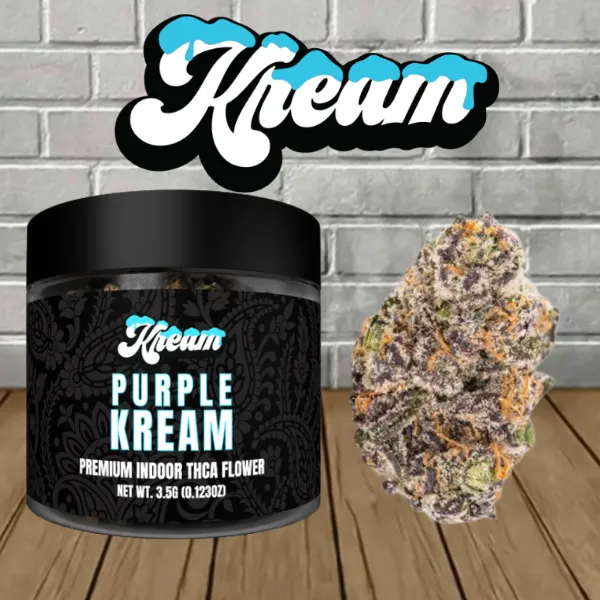 Ice Kream Premium THCA Flower 3.5g Purple Kream (Hybrid) Ice Kream Premium THCA Flower 3.5g Purple Kream (Hybrid)