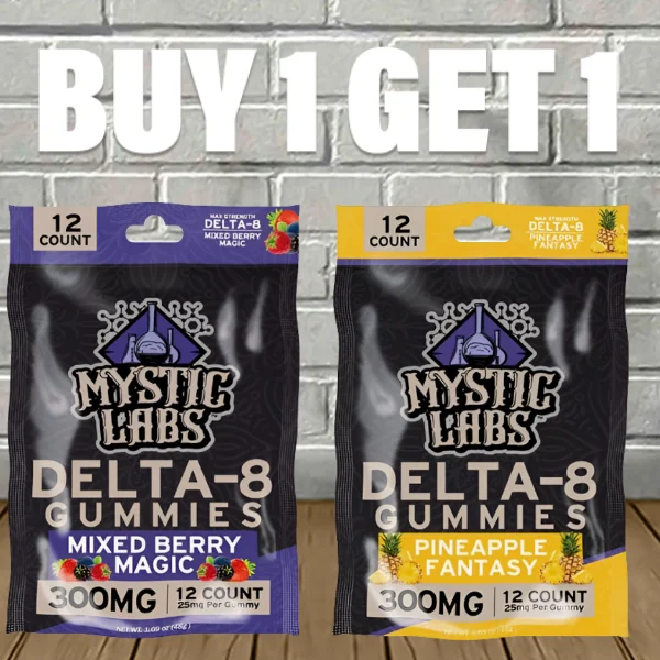 B1G1 Mystic Labs Delta 8 THC Gummies 300mg B1G1 Mystic Labs Delta 8 THC Gummies 300mg