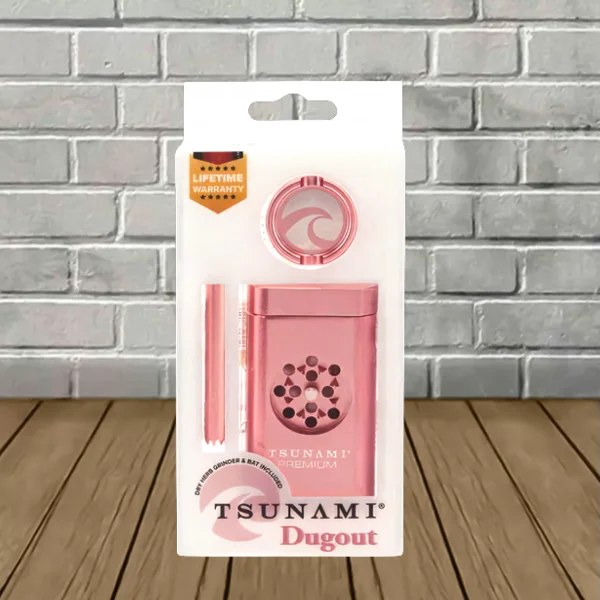 Tsunami Premium Magnetic Dugout 4-In-1 Pink Packaging Front Tsunami Premium Magnetic Dugout 4-In-1 Pink Packaging Front