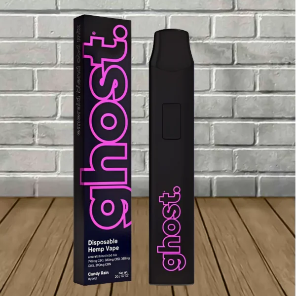 Ghost Emerald Blend CBD Mix All-In-One Disposable 2g Candy Rain (Hybrid)