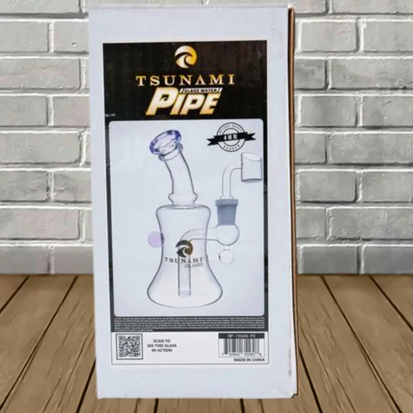 Tsunami Concentrate Rig Mini Micro Water Pipe 6" In Packaging