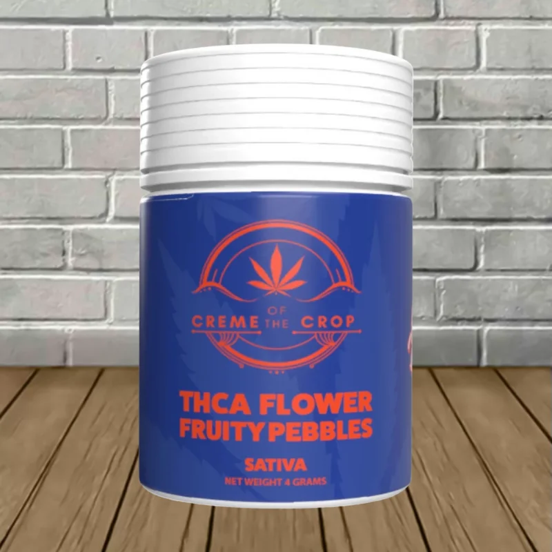 Kanna Boss Cream of the Crop THCa Flower 4g Jar - Fruity Pebbles -- Sativa Kanna Boss Cream of the Crop THCa Flower 4g Jar - Fruity Pebbles -- Sativa