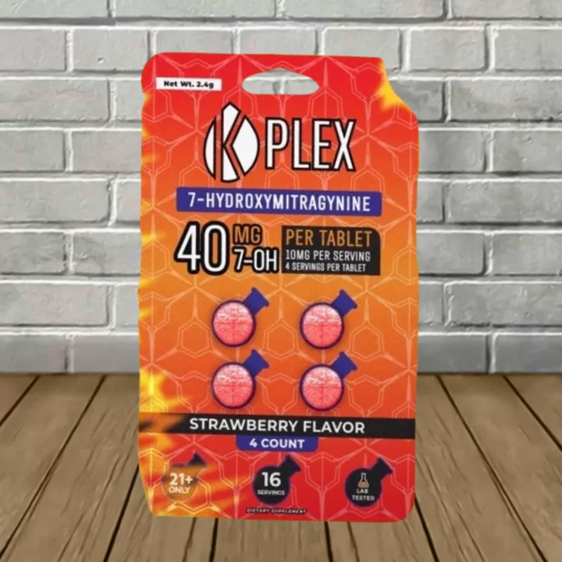 Kplex 7-Hydoxy 40mg 4ct Blister Pack - Strawberry