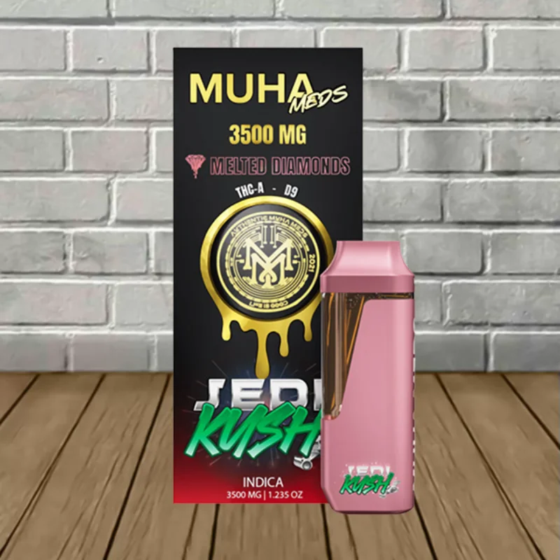 Muha Meds Melted Diamonds THCa Disposable 3.5g Jedi Kush -- Indica -- DISPOSABLE Muha Meds Melted Diamonds THCa Disposable 3.5g Jedi Kush -- Indica -- DISPOSABLE