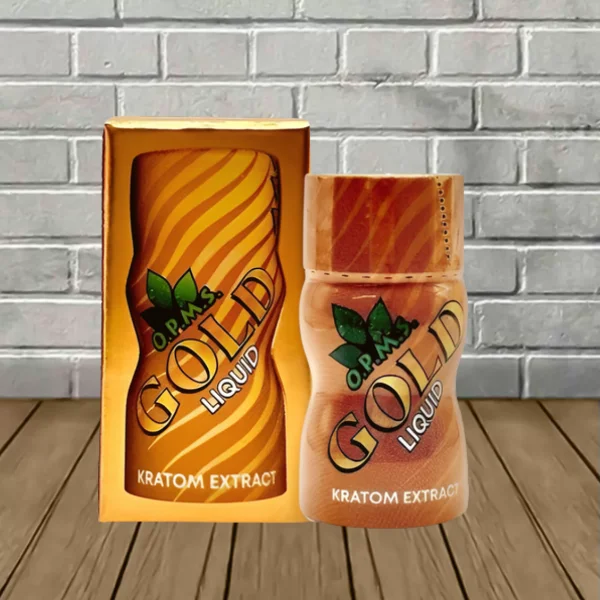 OPMS Gold Liquid Kratom Shot Package + Bottle