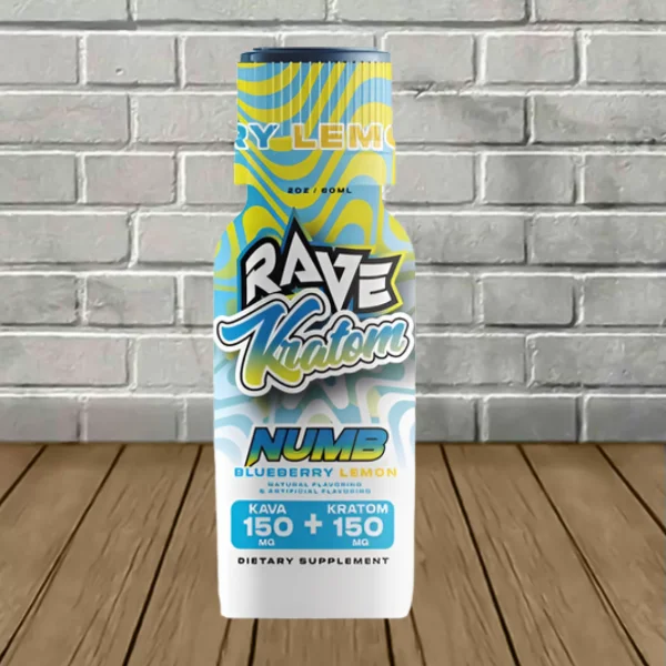 Rave Kratom NUMB Kratom + Kava Shot 2oz