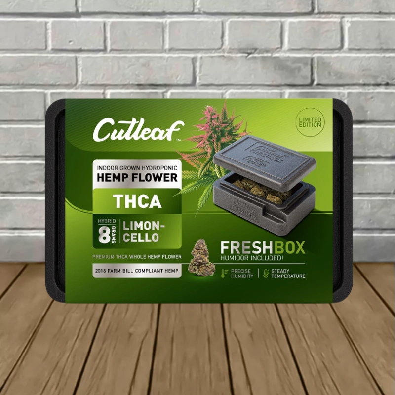 CutLeaf Limited Edition THCa Flower 8g + 1ct Fresh Box - Limoncello -- Hybrid