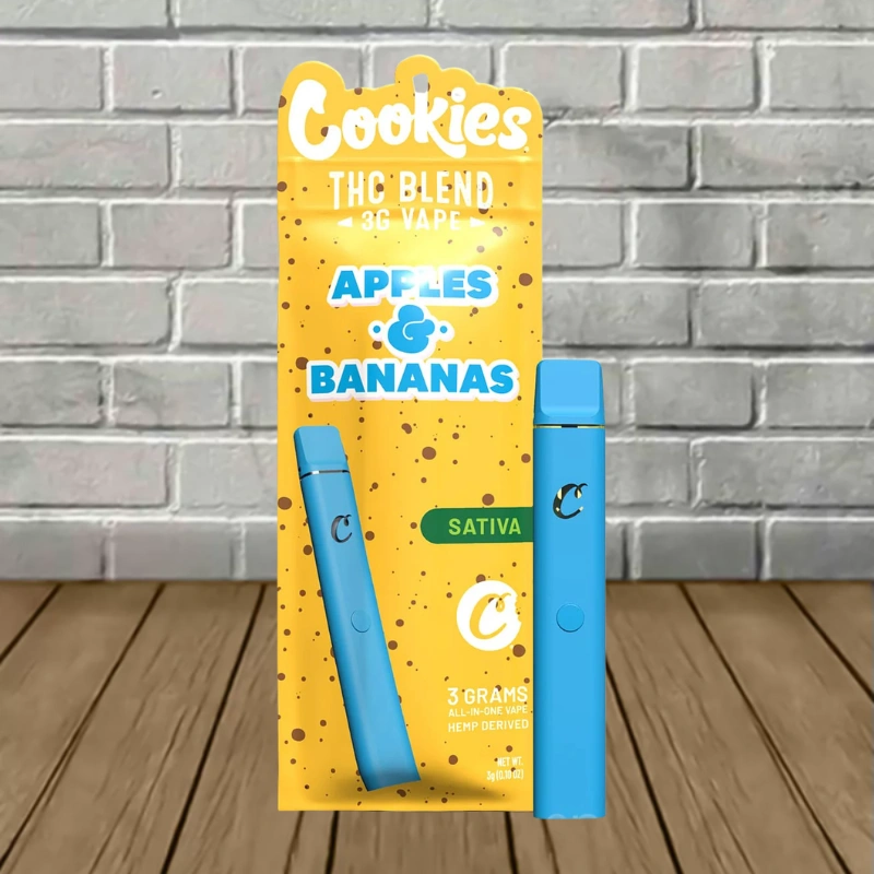 Cookies THC Blend Disposable Vape 3g-Apple and Banana--Sativa--DISPOSABLE