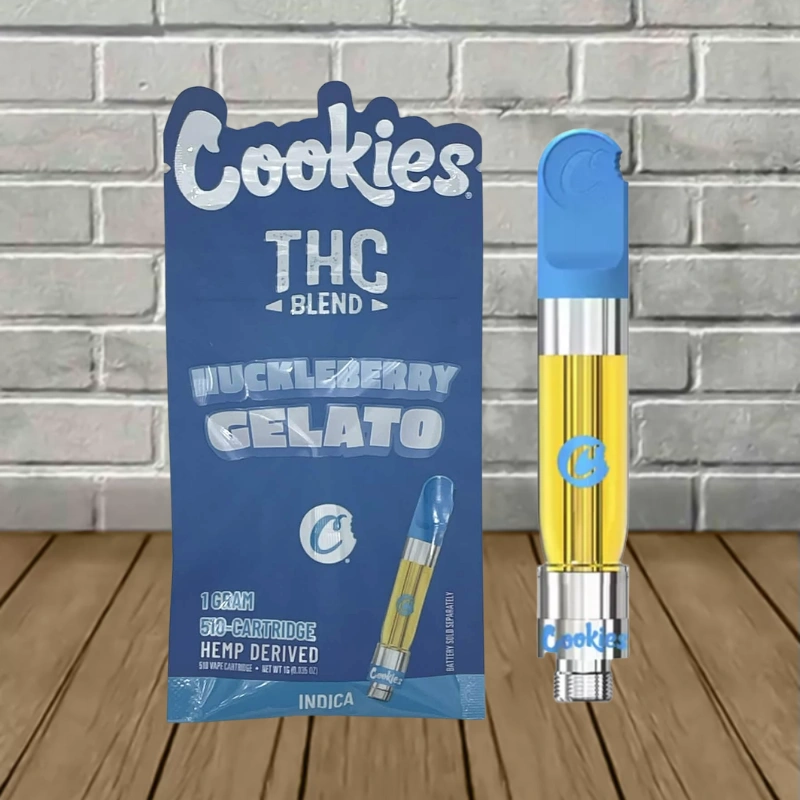 Cookies THC Blend Live Terpenes 1g Vape Cartridge-Huckleberry Gelato -- Hybrid -- CARTRIDGE