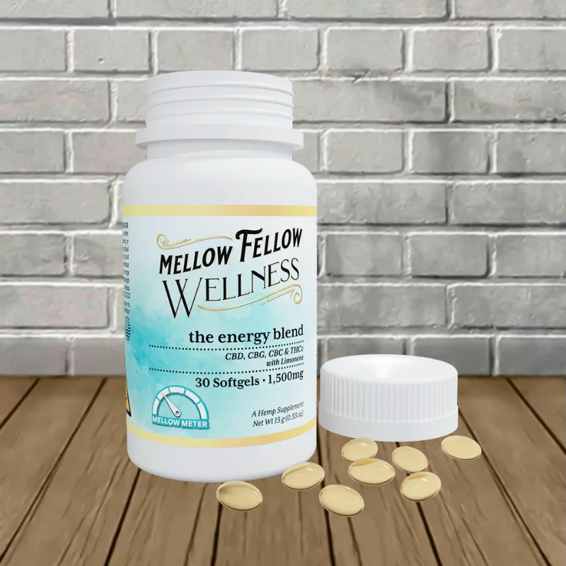 Mellow Fellow Softgel Wellness Capsules - Momentum -- Energy Softgels