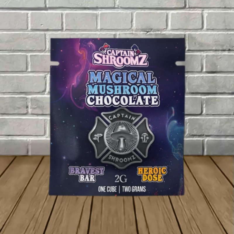 Captain Shroomz Bravest Bar Mushroom Chocolate 2g-single