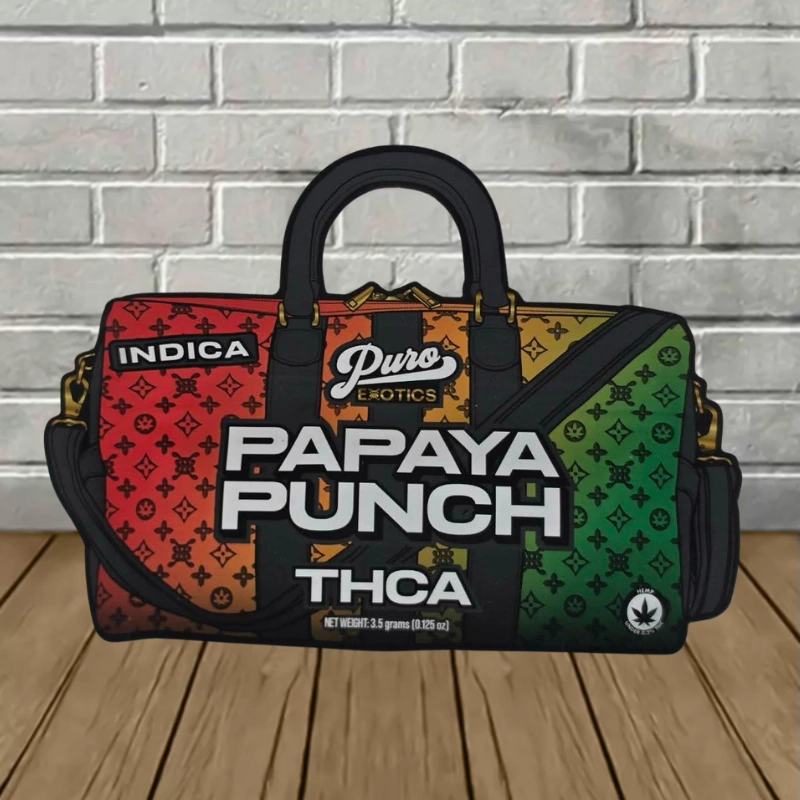 Puro Exotic THCa Duffle Bag Flower 3.5g - Papaya Punch -- Indica
