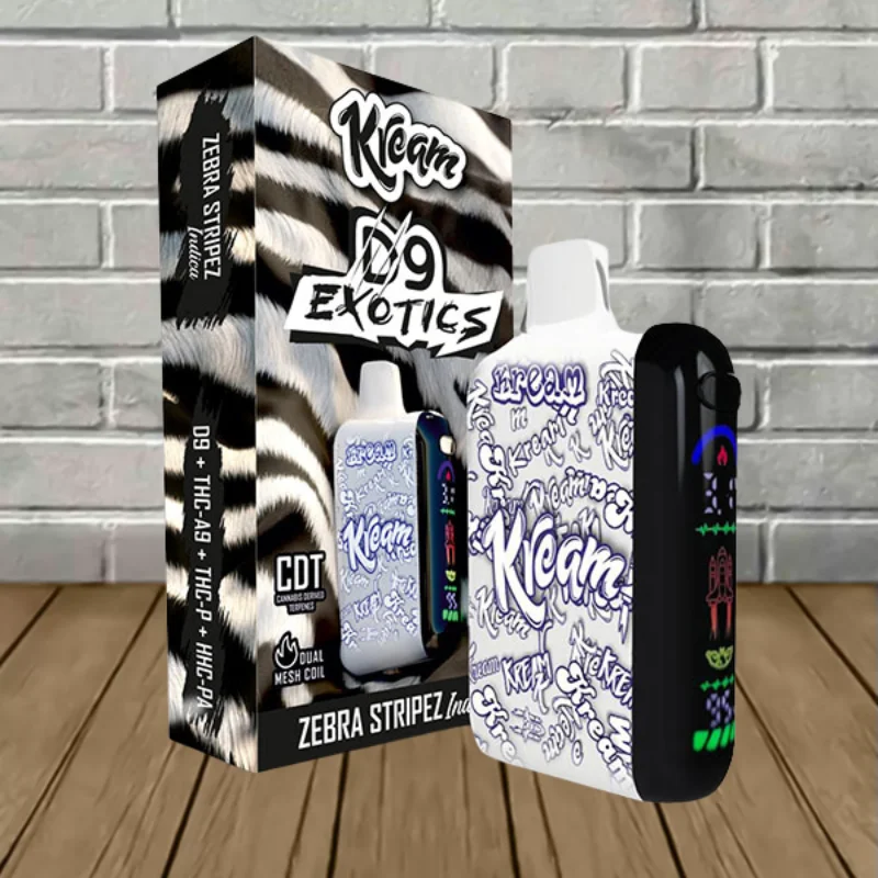 Kream D9 Exotics Disposable Vape 8g Zebra Stripez (Indica)