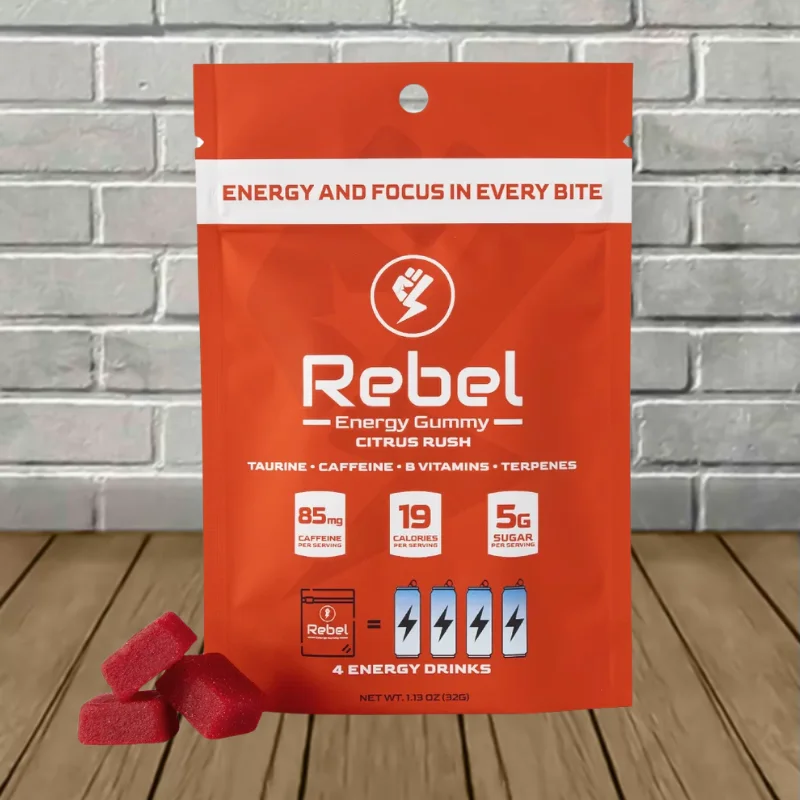 Rebel Energy Caffeine Gummy - Citrus Rush