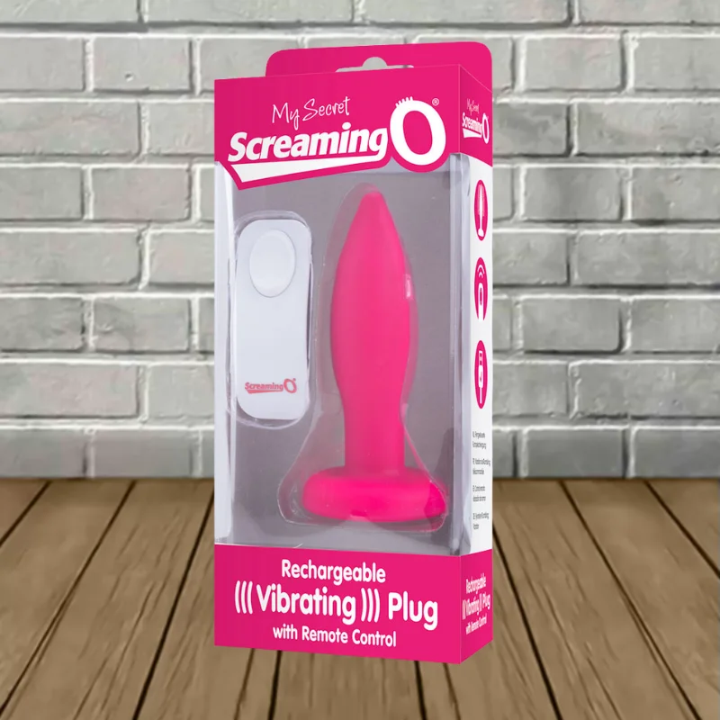 Screaming O My Secret Remote Vibrating Plug - Pink