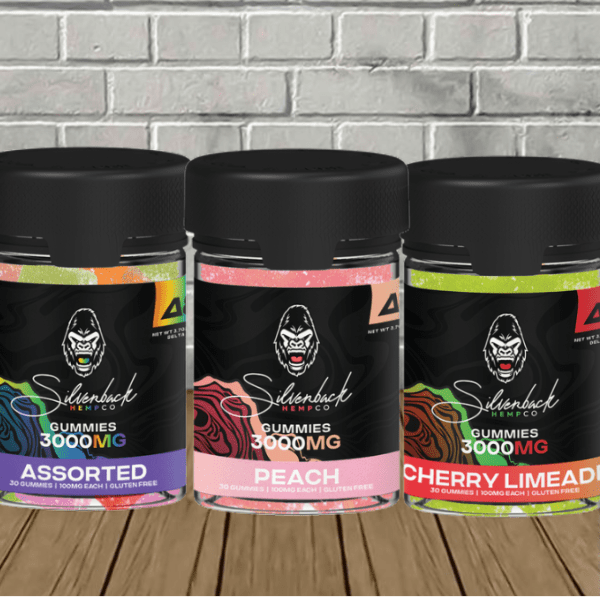 Silverback Hemp Co Delta 8 THC Gummies 3000mg
