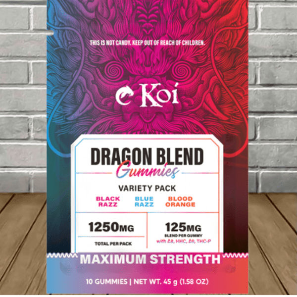 Koi Dragon Blend Gummies Variety Pack 1250mg