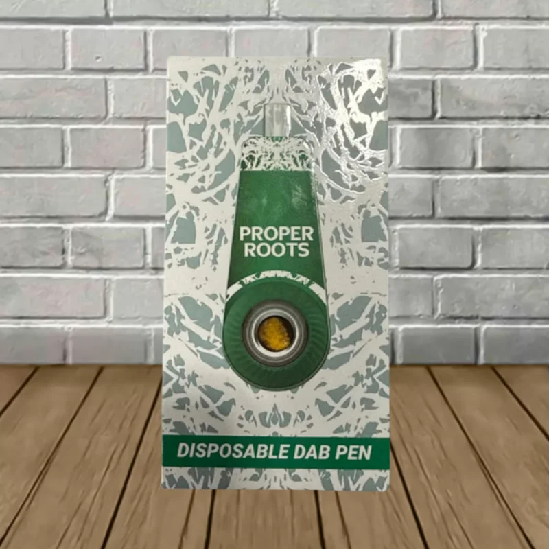 Proper Roots Pure Live Resin THCa Disposable Dab Pen 0.5g Gas Face OG (Indica)