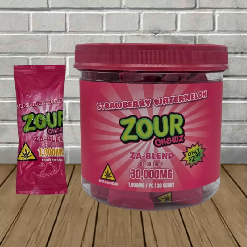 Zour Chewz D8 | D9 | THCp ZA Blend 1000mg - Great CBD Shop