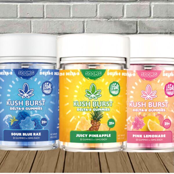 Kush Burst Delta-8 THC High Potency Gummy (50mg) - Image 1