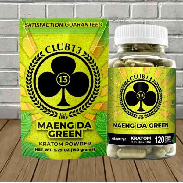 Club13-Maeng-Da-Green-Kratom.jpg Club13 Maeng Da Green Kratom - Image 1