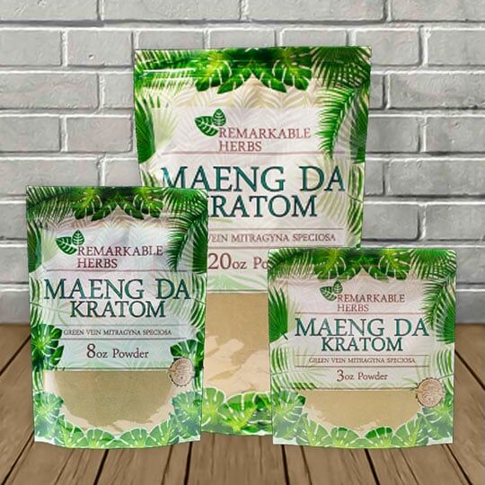 Remarkable Herbs Maeng Da Kratom Powder Green Vein - Image 1