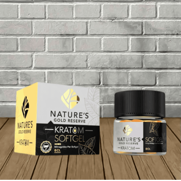 Natures Gold Reserve Kratom Extract Soft Gels 8ct