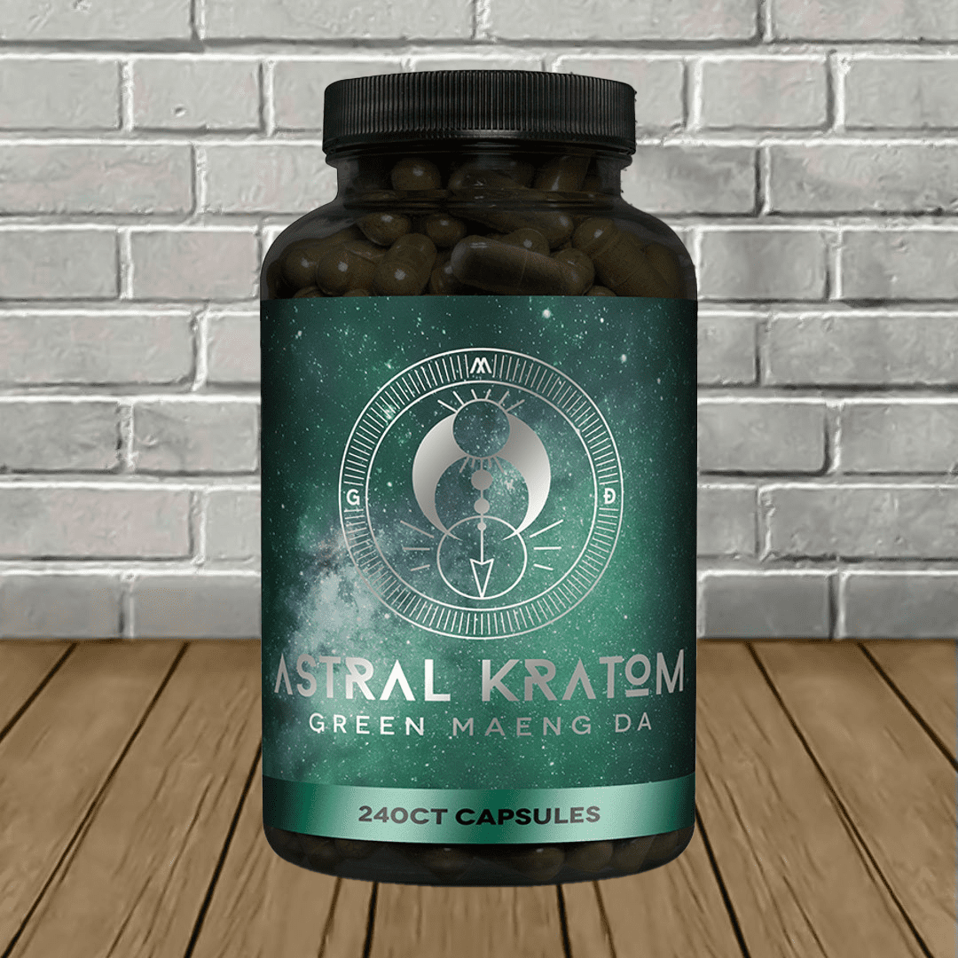 Astral Kratom Green Maeng Da Kratom Capsules 240ct Astral Kratom Green Maeng Da Kratom Capsules 240ct