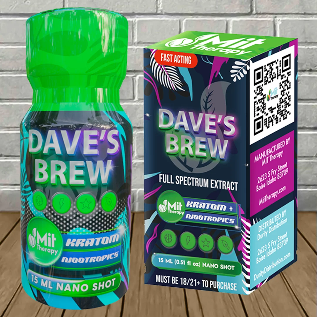 MIT Therapy Daves Brew Liquid Kratom Extract Shot 15ml