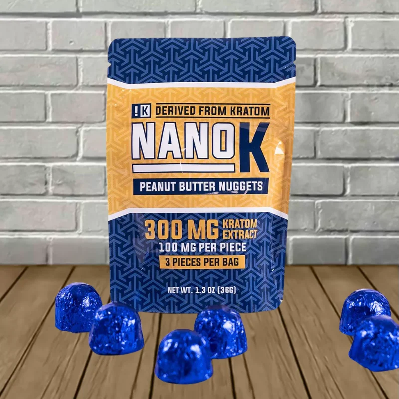Nano K Kratom Extract Peanut bUtter nuggets