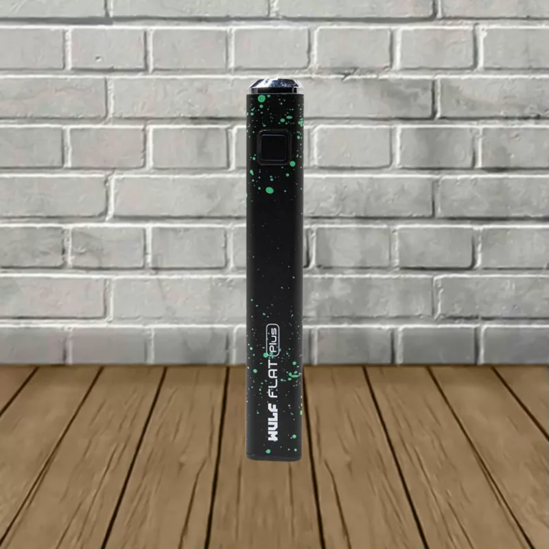 Wulf Mods Flat Plus Cartridge Battery - Black Green Spatter