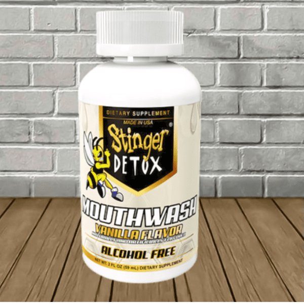 Stinger Detox Alcohol Free Mouthwash 2oz Vanilla Flavor