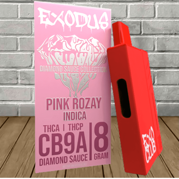 Exodus CB9A + THCa + THCP Diamond Sauce Disposable 8g Pink Rozay (Indica)