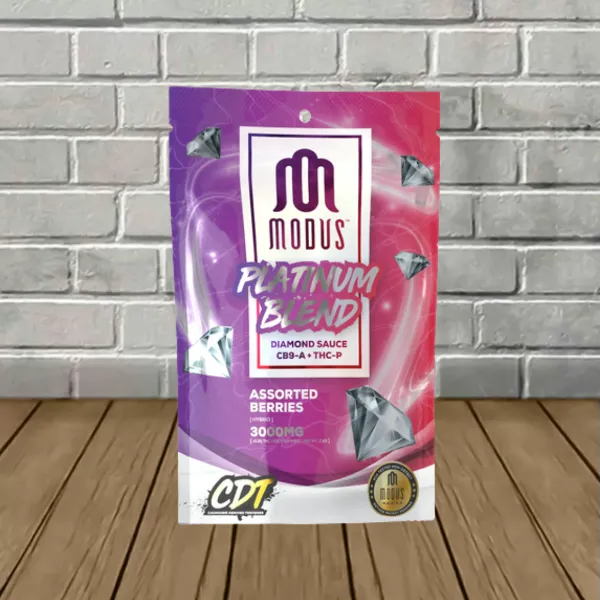 Modus Platinum Blend Diamond Sauce Gummies 3000mg Assorted Berries (Hybrid)
