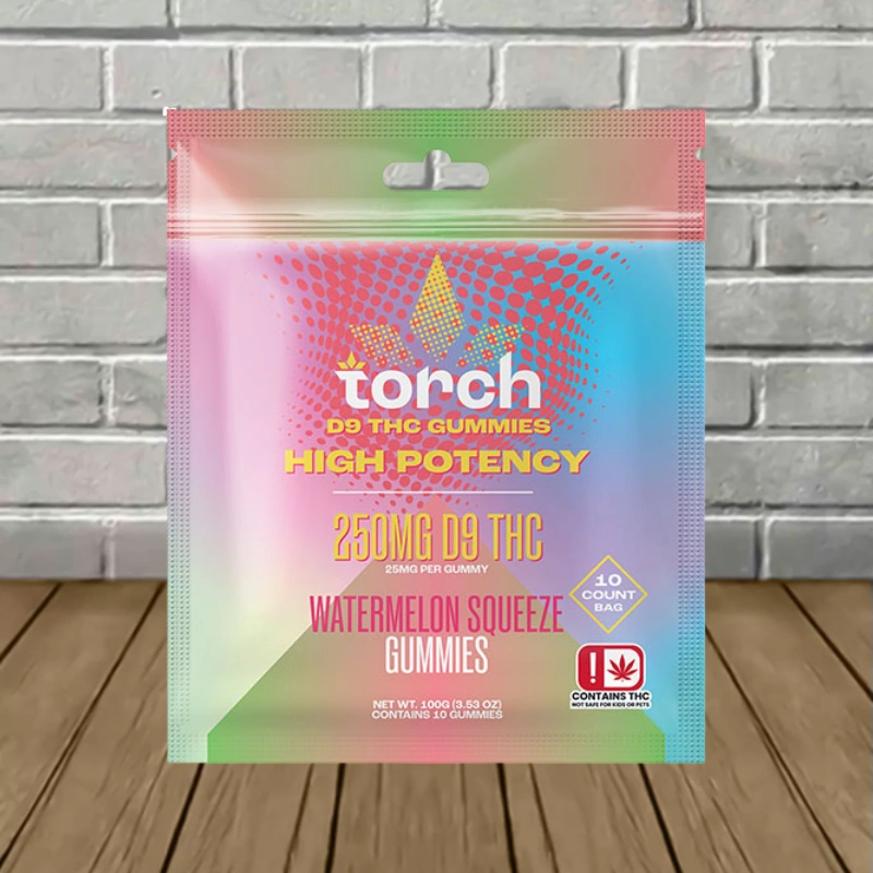 Torch High Potency D9 Gummies 250mg - Watermelon Squeeze