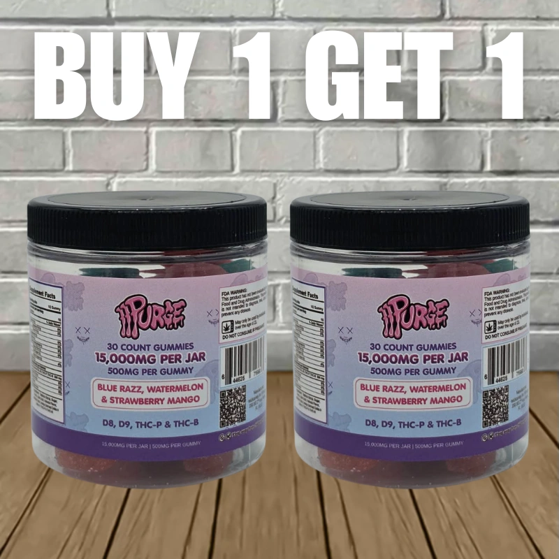 B1G1 PPPurge Gummies Jar 15000mg